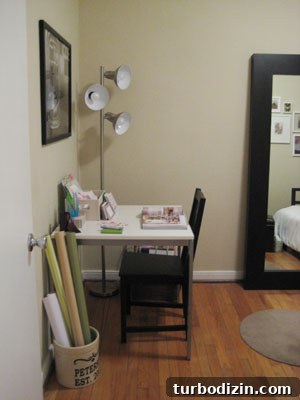 Create a Stylish Craft Space and Gift-Wrapping Station 3 New gift wrapping and letter writing station