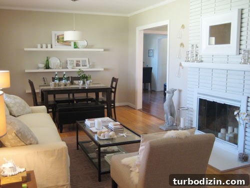 Dining Table Bench Ideas: How We Added Seating to Our Table 4 Dining and living area angle 1