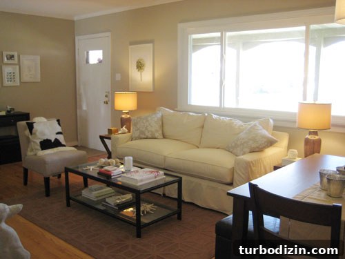 Dining Table Bench Ideas: How We Added Seating to Our Table 5 Dining and living area angle 2