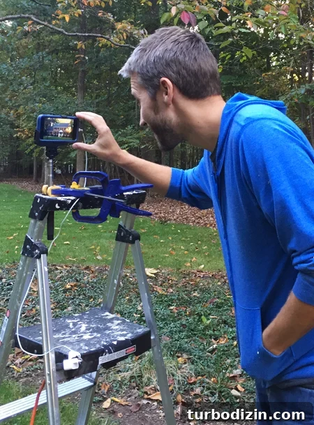 How to Install Indoor Uplighting for Your Home 10 LandscapeLights-Filming-Set-Up