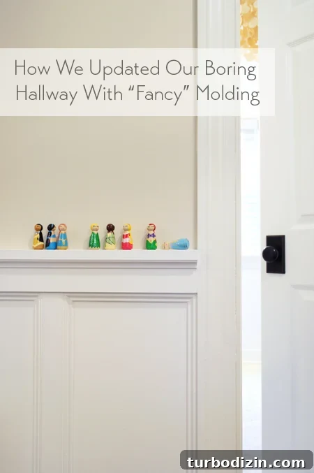 DIY Wainscoting Ideas to Transform Your Hallway 2 Updating-Our-Boring-Hallway-with-Fancy-Molding