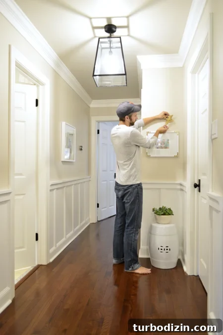 DIY Wainscoting Ideas to Transform Your Hallway 10 Hall-John-Holding-Duck