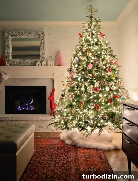 Affordable Holiday Decorating Ideas for a Festive Home 3 Tree-At-Dark-Full