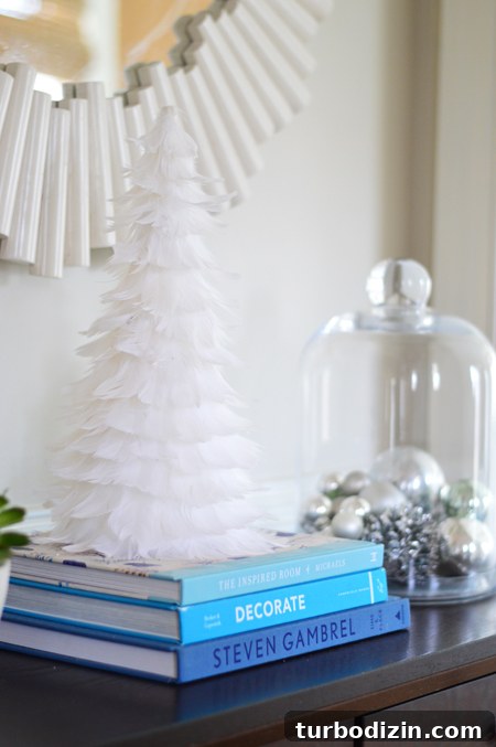 Affordable Holiday Decorating Ideas for a Festive Home 9 Tree-Front-Console