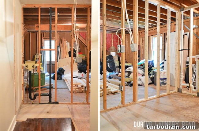 How We Finished the Bonus Room Over Our Garage: Step-by-Step Guide 5 Playroom-During-Laundry-Demo