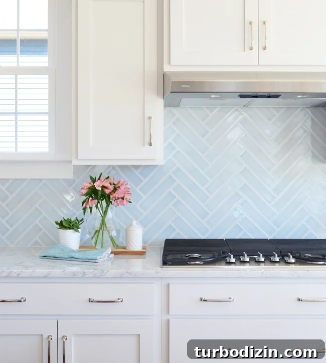Switching Things Up: Fresh Ideas to Change Your Routine 2 Spec-Home-Blue-Herringbone-Backsplash-Biringer-Builders-Young-House-Love