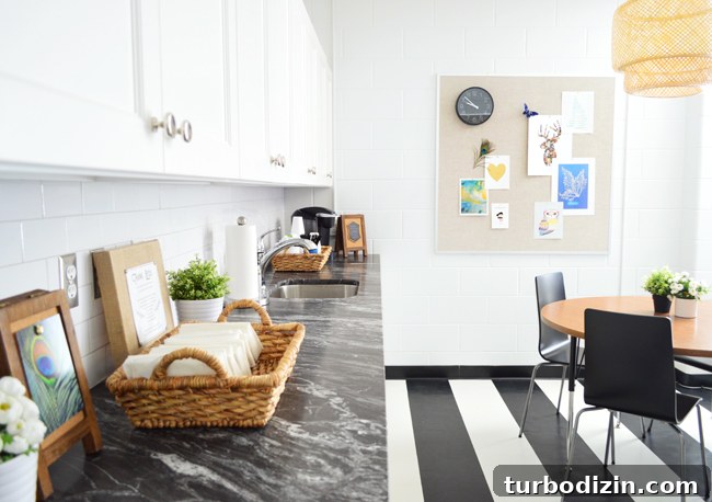 Teacher Lounge Makeover Ideas to Boost Comfort and Productivity 14 Teachers-Lounge-Counters-From-Door