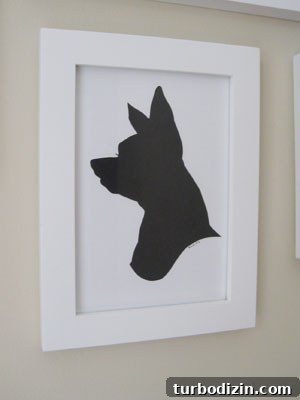 Silhouette portrait of my dog