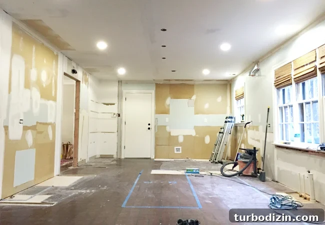 kitchen-demo-drywalled