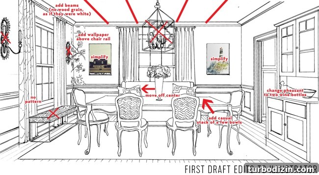 Inside the Studio: How a Coloring Book Is Created 8 colorbook-diningroom-firstedits