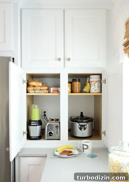 Smart Kitchen Organization Ideas to Maximize Space and Efficiency 12 kitchen-remodel-appliance-garage-450