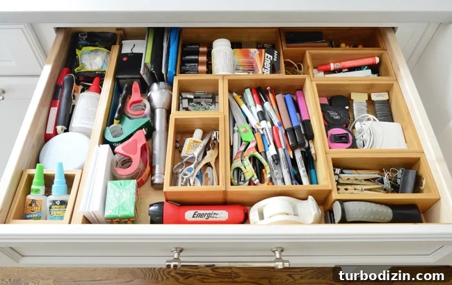 Smart Kitchen Organization Ideas to Maximize Space and Efficiency 16 kitchen-cabinet-organization-junk-drawer