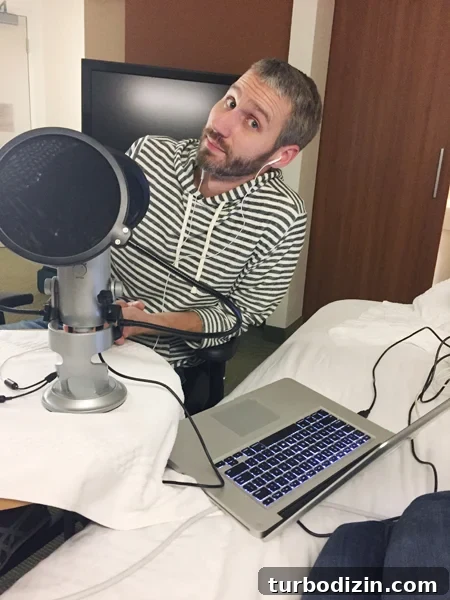 More Houses, More Problems? How Moving Affects Your Stress 2 ep23-baltimore-hotel-room-recording