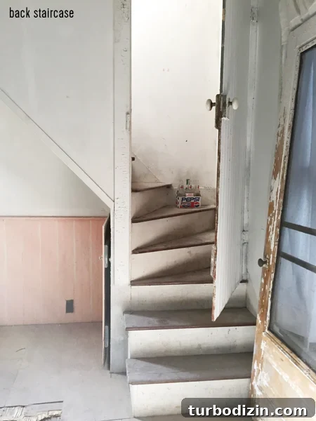 We Bought Our First Home — How We Did It and What to Expect 11 beach-house-before-back-staircase