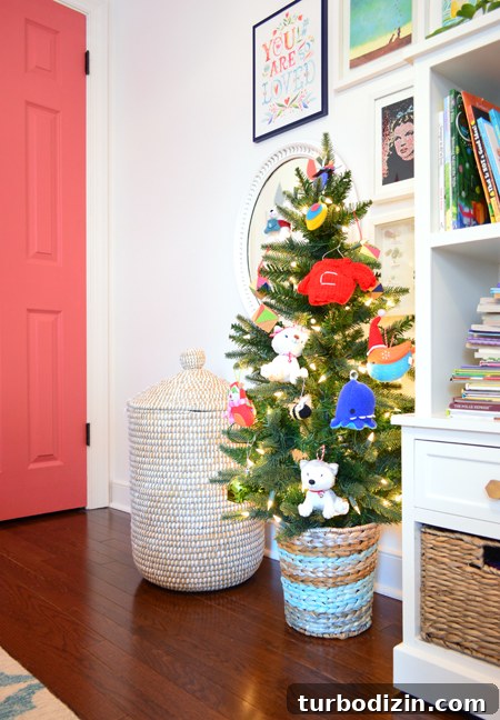 Holiday Home Tour: Step Inside Our Festive Christmas Tree Display 15 xmas-decor-kids-room-christamas-tree