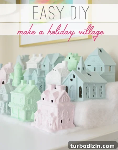 How to Paint a Festive Christmas Village House for Your Display 2 Christmas village easy diy how to make
