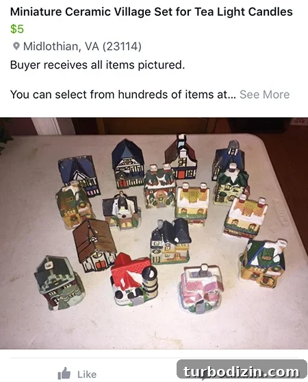 How to Paint a Festive Christmas Village House for Your Display 4 Christmas village for sale listing