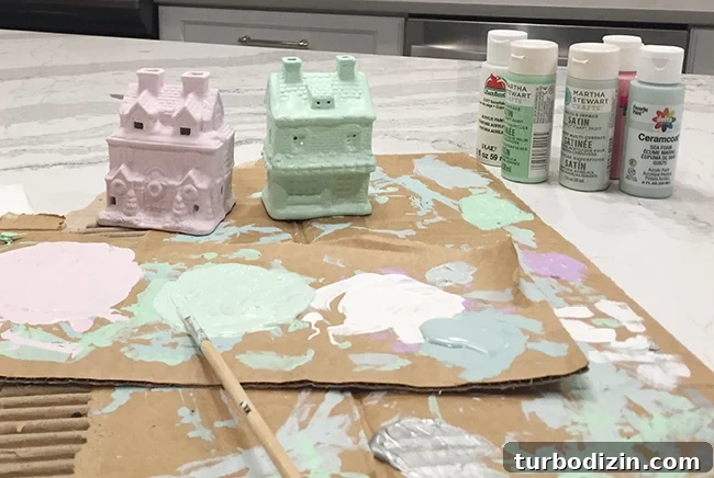 How to Paint a Festive Christmas Village House for Your Display 8 img 79931 7