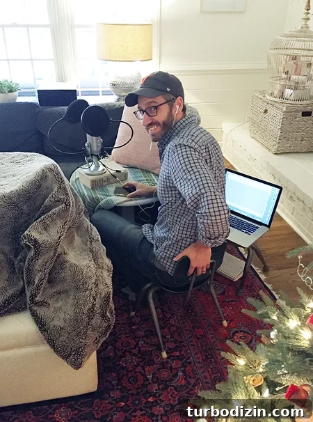 John in baby chair