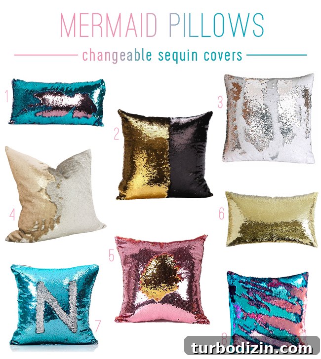 How Minimalism Nearly Stole Our Christmas: A Family Story 4 mermaid pillows