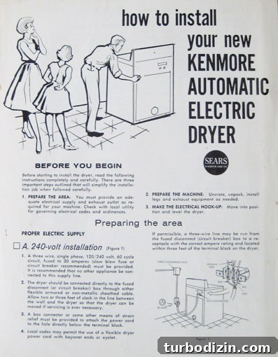 Old Kenmore dryer manual