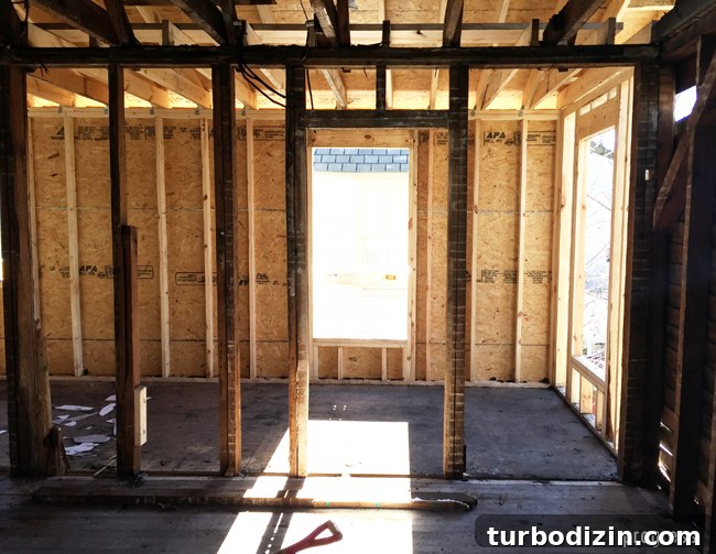 Beach House Renovation: Stripping to the Studs Guide 17 Newly rebuilt bathroom area