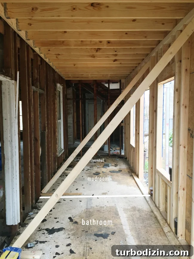 Beach House Renovation: Stripping to the Studs Guide 22 Space that will become breakfast nook