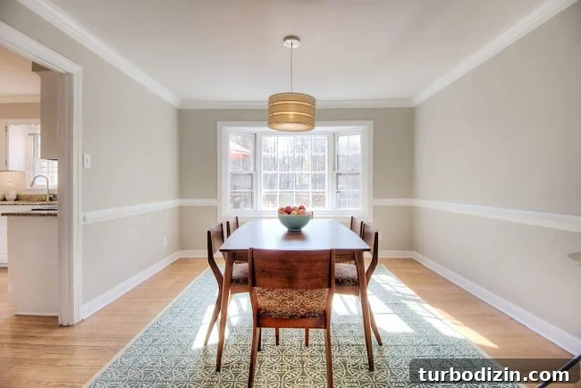 Dining room after