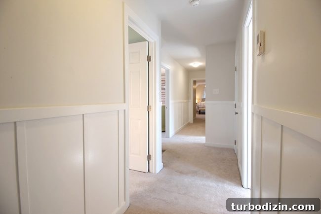 Board and batten hallway