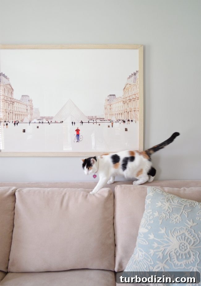 neutral living room minted large paris art