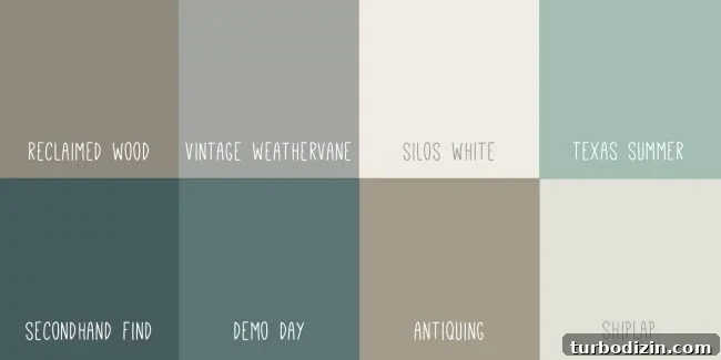 Paint swatches