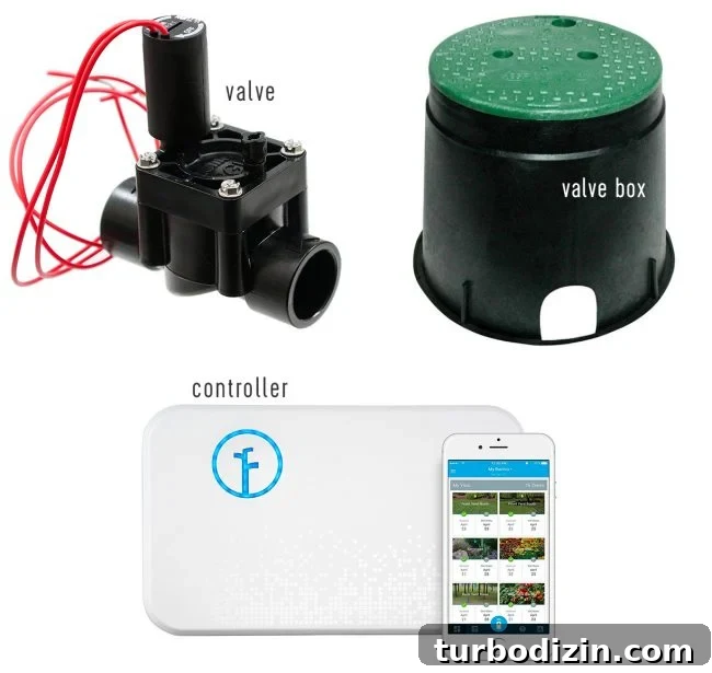irrigation system materials valve box racchio controller