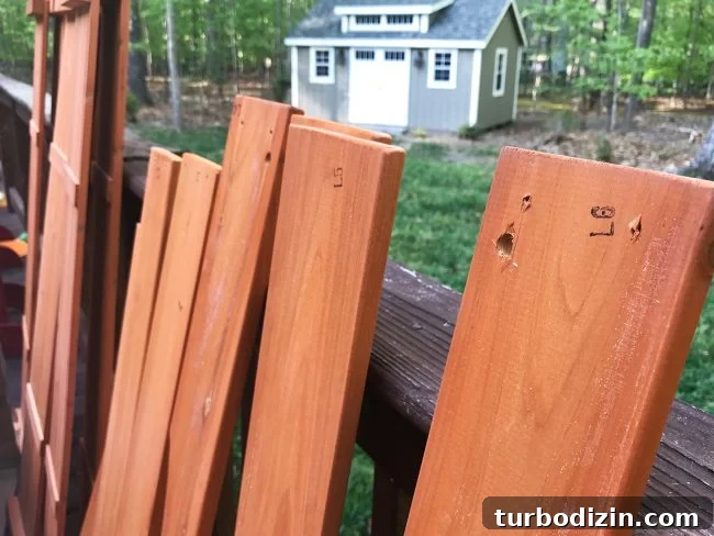 backyard discoveries cedar wooden playhouse unassembled pieces with labels