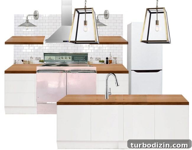 beach house kitchen planning tool mood board lantern lights