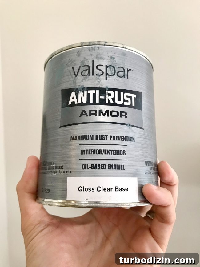 Refinish Clawfoot Tub Valspar Anti-Rust Armor Paint