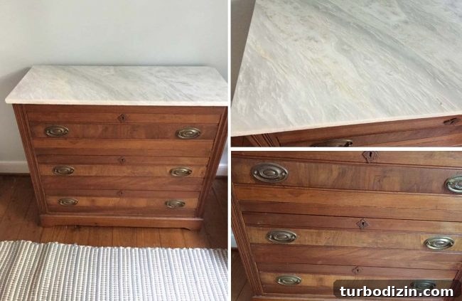 marble dresser listing