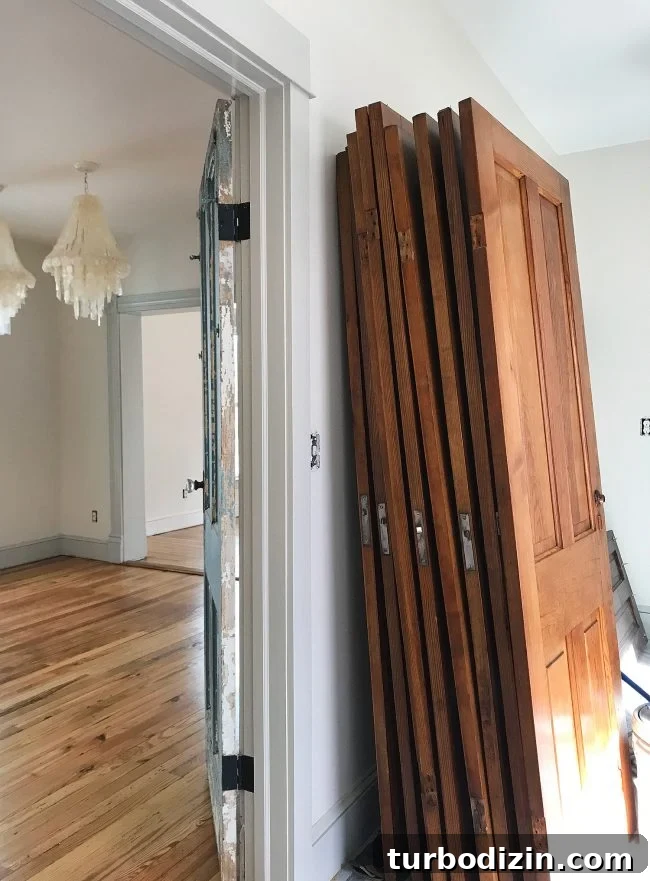 Heart Pine Floor Refinishing: Before and After Transformations 8 refinished pine doors with pine floors