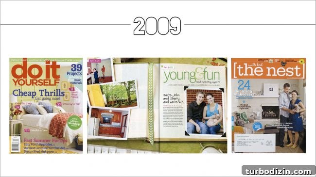 Magazine features slide