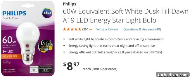 LED bulbs with sensors