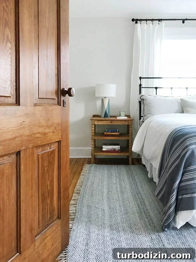 Repairing Cracked or Broken Inlay Furniture: Step-by-Step Guide 13 bed in front of window with original pine door