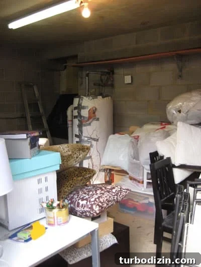 basement full of items