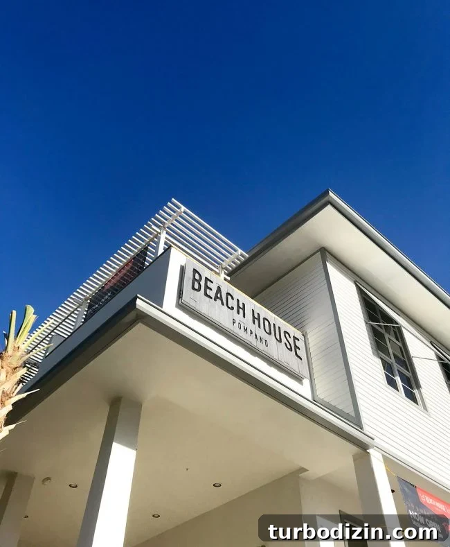 Family Spring Break in Fort Lauderdale: Beaches, Food & Fun Ideas 9 front signage at Beach House restaurant in Pompano Beach Florida