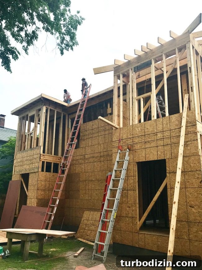 Duplex Renovation Complete: Fast Restoration of a Historic Home 8 Work in progress on the back