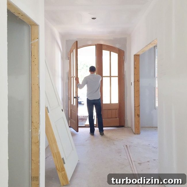 New construction home exterior