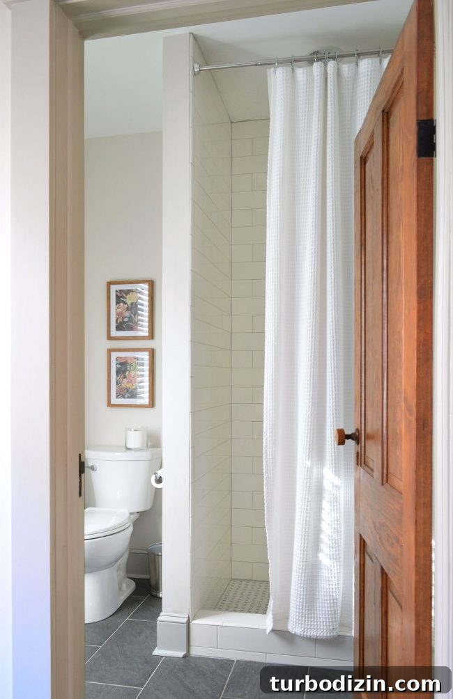 downstairs shower