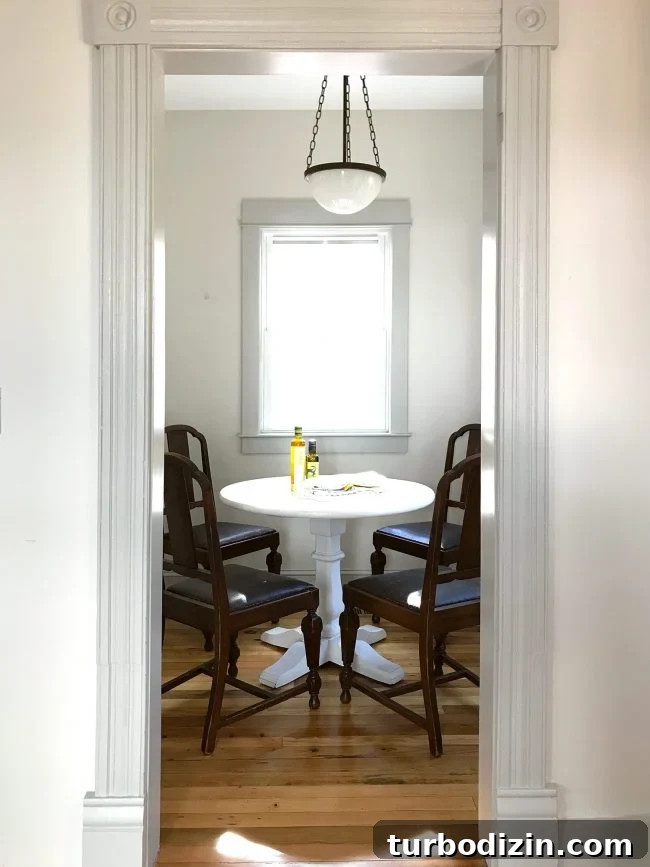 breakfast nook turned pantry