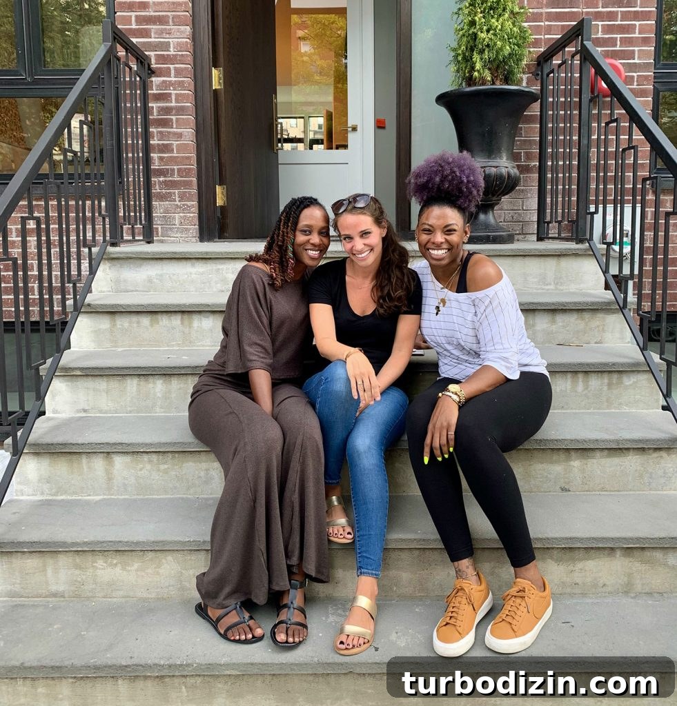 Shavonda Sherry and Carmeon On Brooklyn Steps
