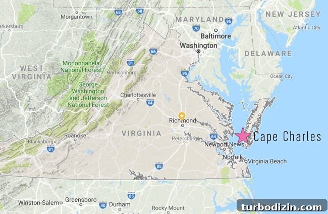 Cape Charles, Virginia: Your Complete Guide to the Beach Town 5 map of cape charles virginia