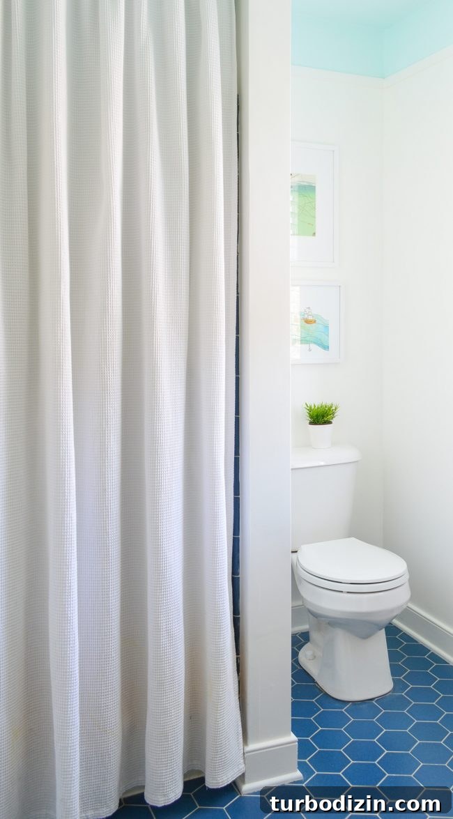 Episode 110: How a Burst Pipe Flooded Our Bathroom—and What We Did Next 9 After photo of beach house bathroom