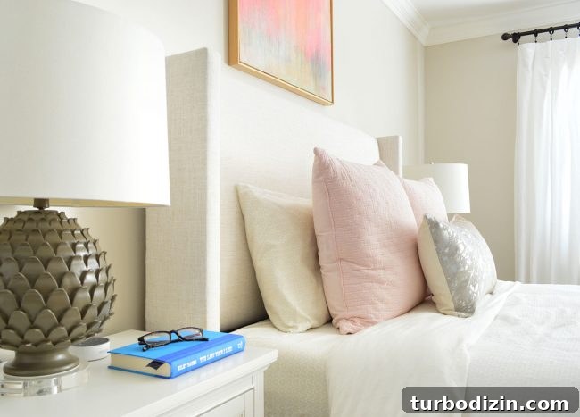 side view of upholstered headboard to show wings